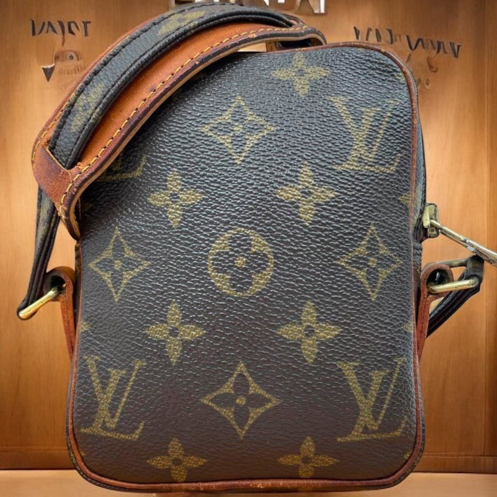 AUTH Louis Vuitton Mini DANUBE Monogram + COA Crossbody Shoulder Bag RARE SIZE!